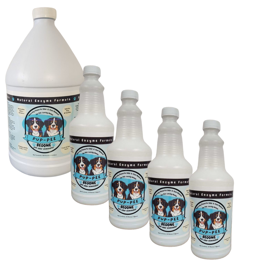 Pup-Pee Begone Value Bundle - 1 Gallon + 4 Quarts